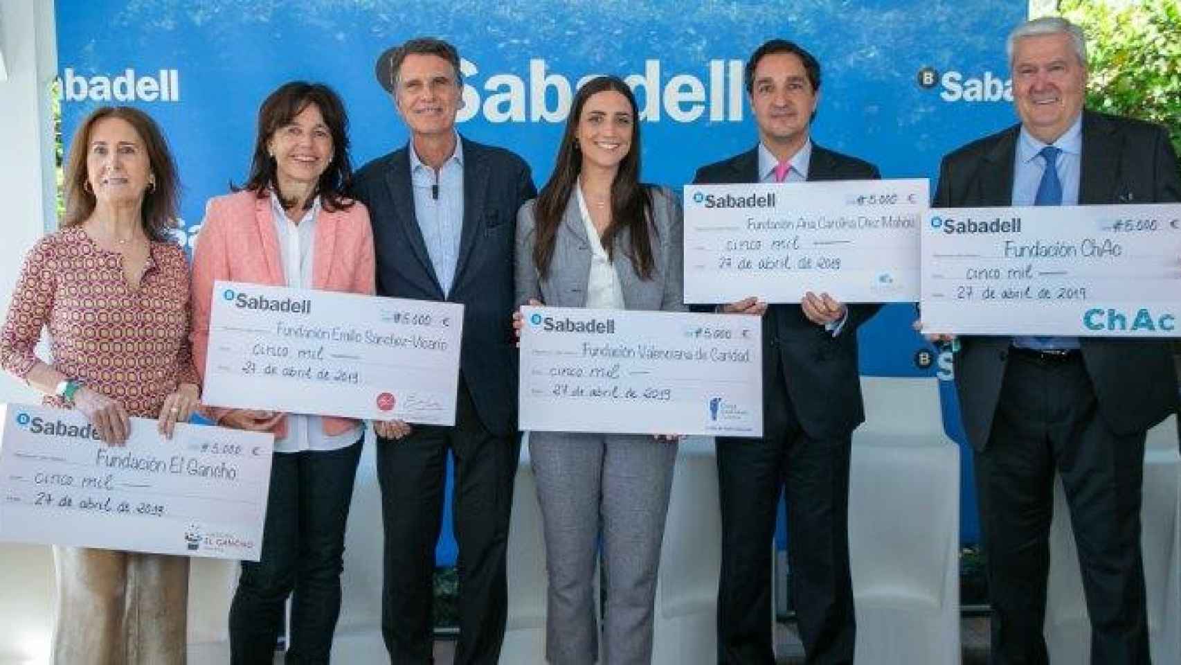El consejero delegado de Banco Sabadell, Jaime Guardiola, en el acto de entrega de cheques de los Aces Solidarios / CG