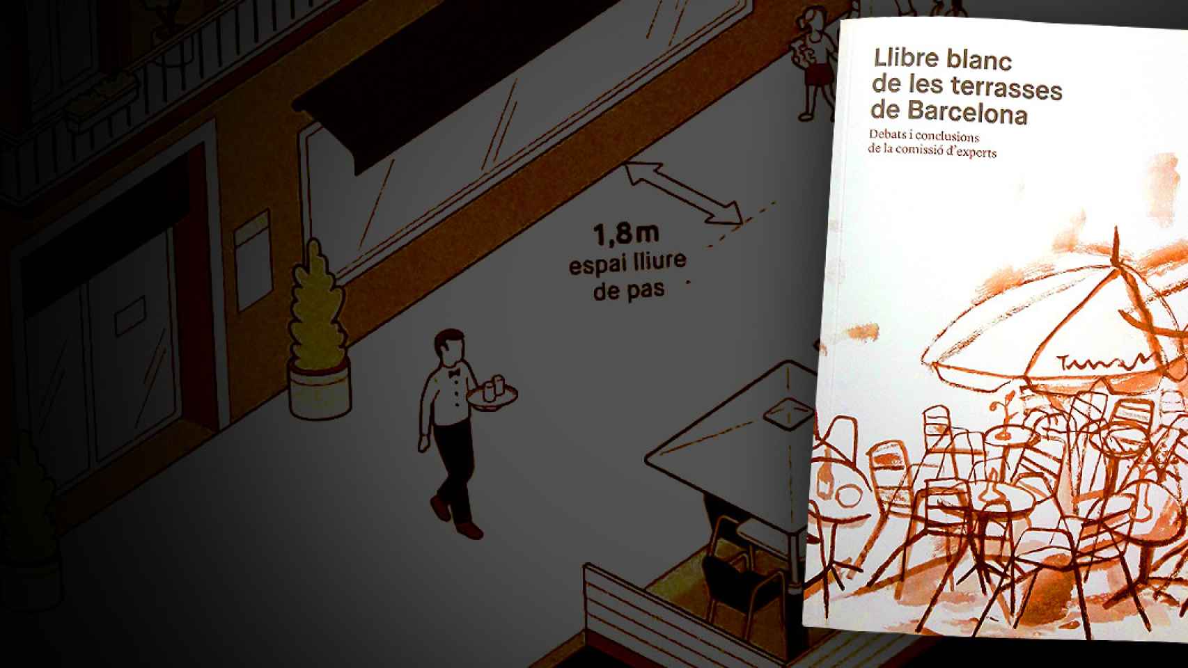 'El llibre blanc de les terrasses de Barcelona', que elabora una serie de propuestas para la normativa de Colau / CG