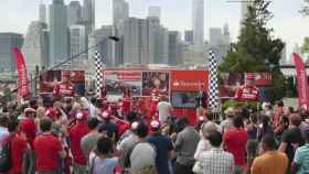Fernando Alonso promociona la F1 en Nueva York