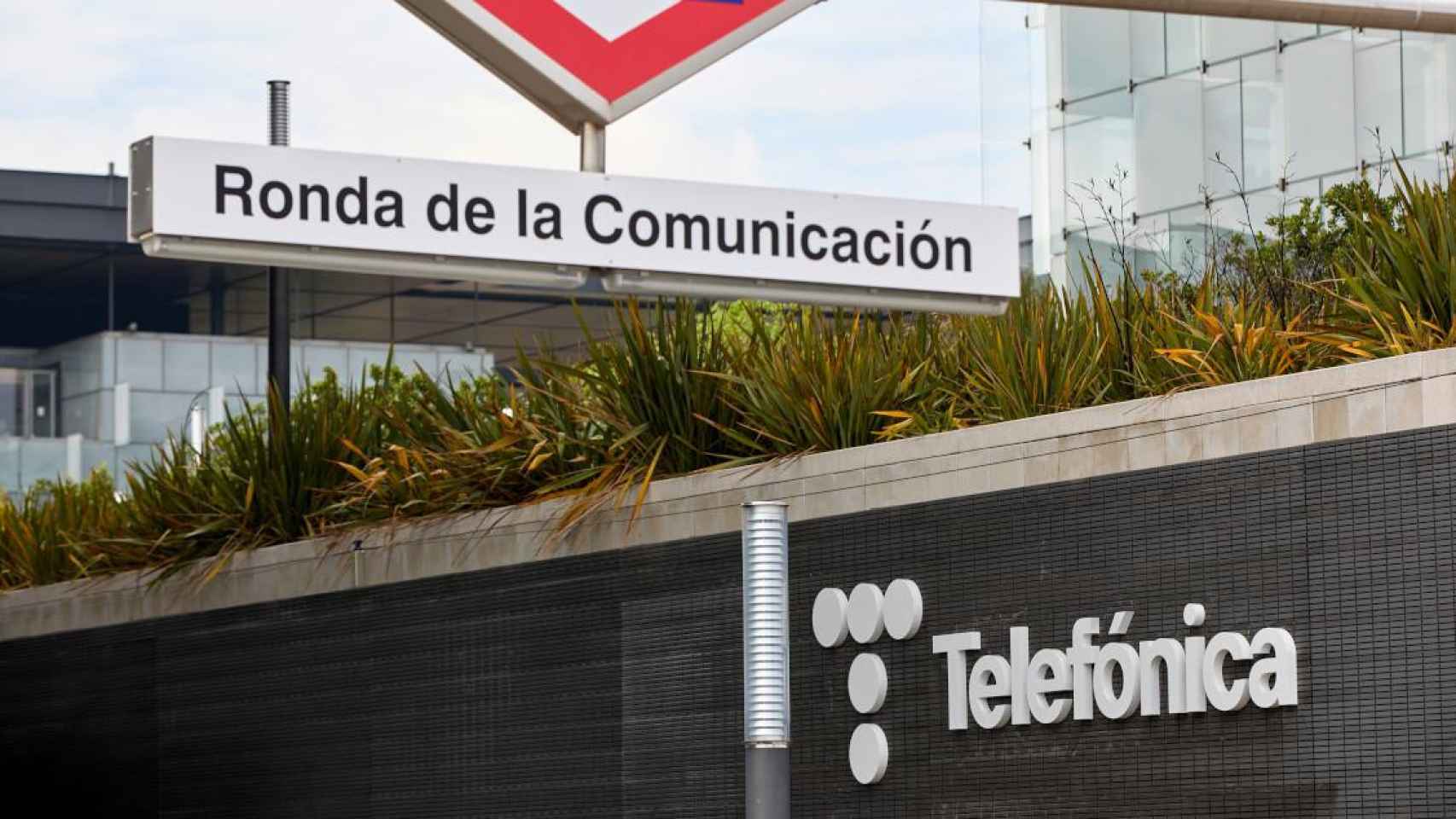 Detalle de la sede de Telefónica en Madrid / EP