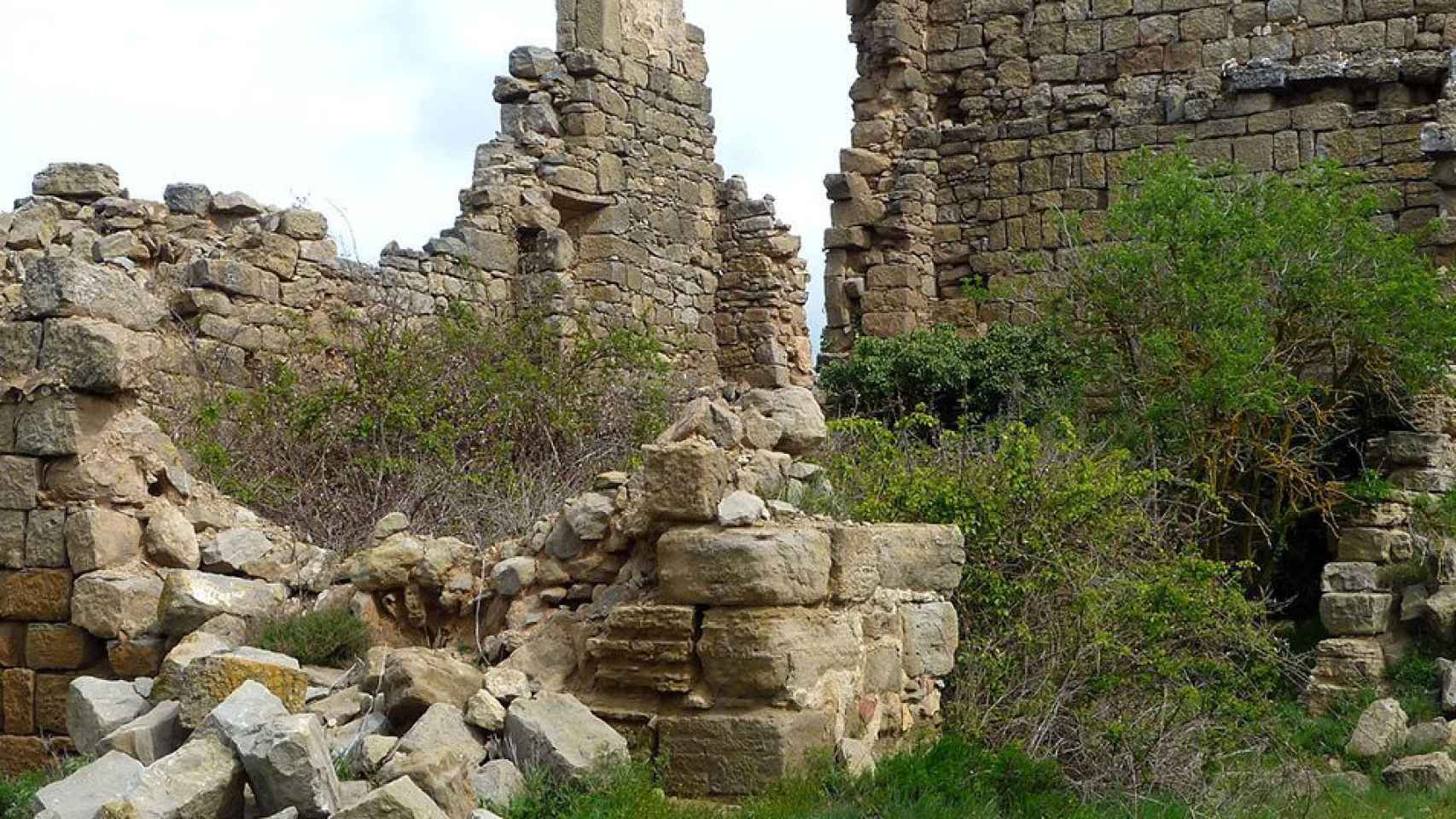 Unas ruinas en la localidad de Llobera / CG