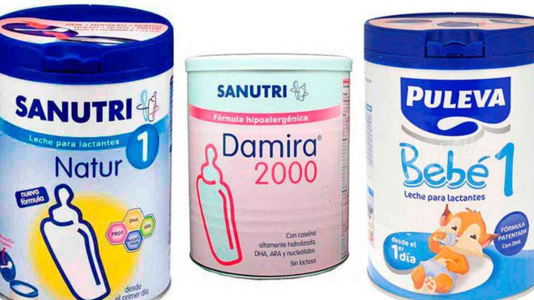 Imagen de diversas referencias de leche infantil de Lactalis Ibérica, que fue salpicada por contaminación el pasado año / CG