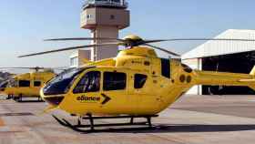 Imagen de dos helicópteros de Eliance, la actual marca de Habock, el grupo que denuncia al Servei Català de Trànsit, el TCCSP y a Audax ante el TSJC / CG