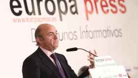 Luis de Guindos en los Desayunos Informativos de Europa Press de este martes / EP