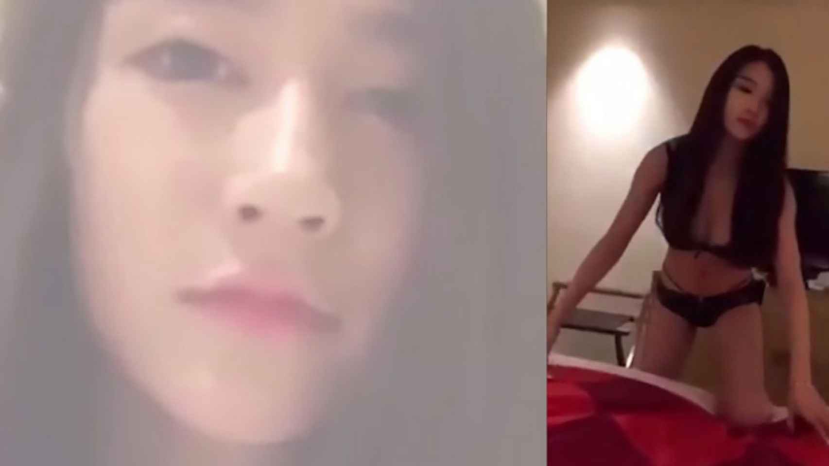 Foto del vídeo de la bloguera china en el que ofrece sexo gratis en su hotel