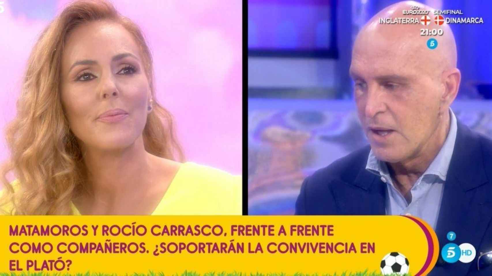 Rocío Carrasco y Kiko Matamoros se enfrentan en 'Sálvame' / MEDIASET