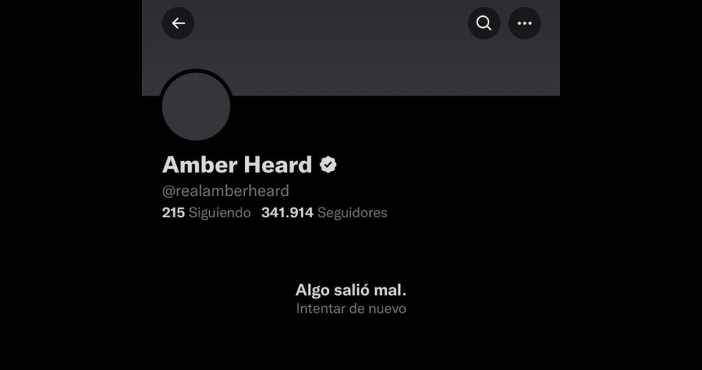 Perfil de Amber Heard / TWITTER