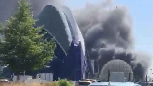 Incendio en el Oceanogràfic de Valencia / TWITTER