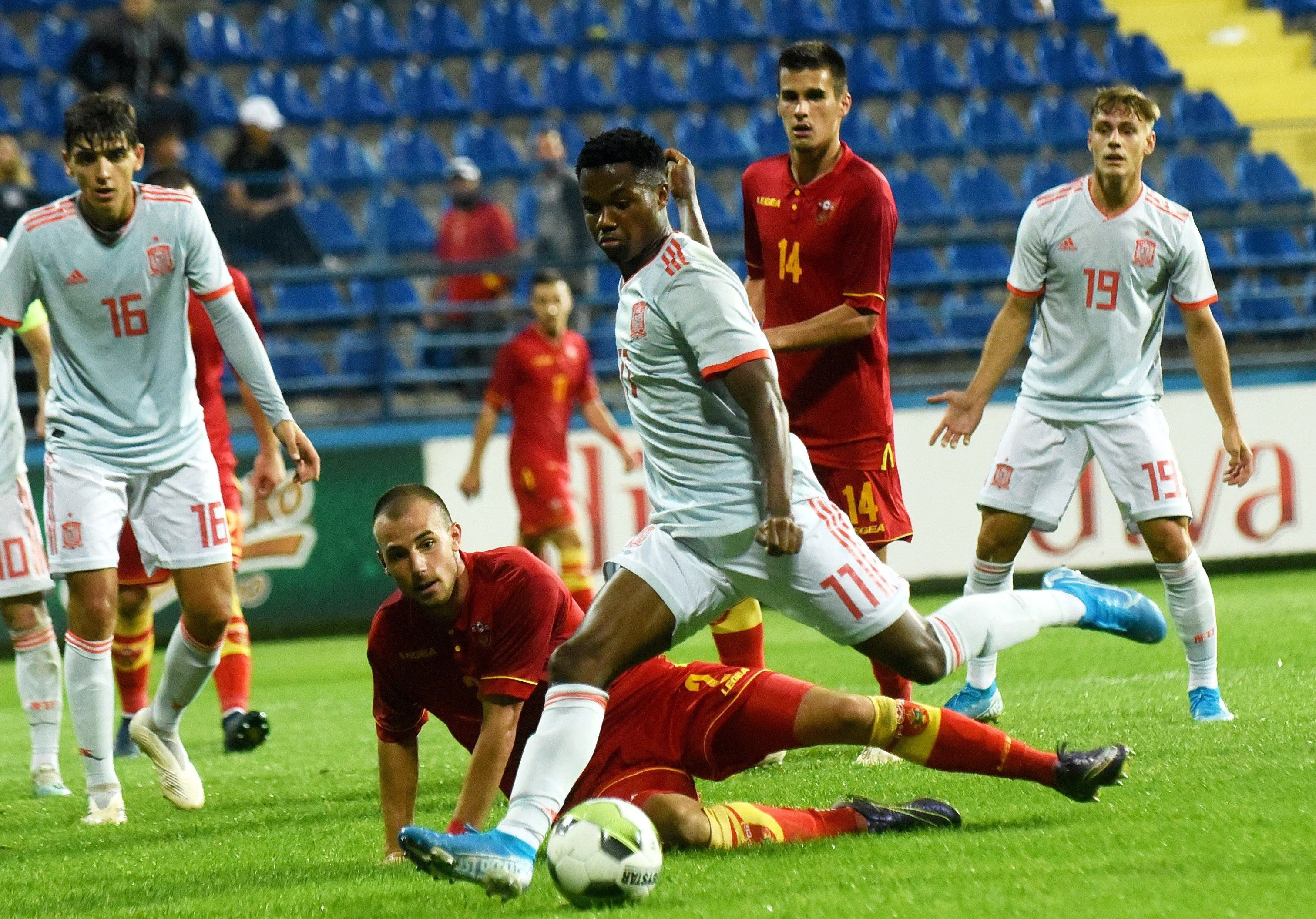 Ansu Fati en su debut con la selección española Sub-21 / EFE