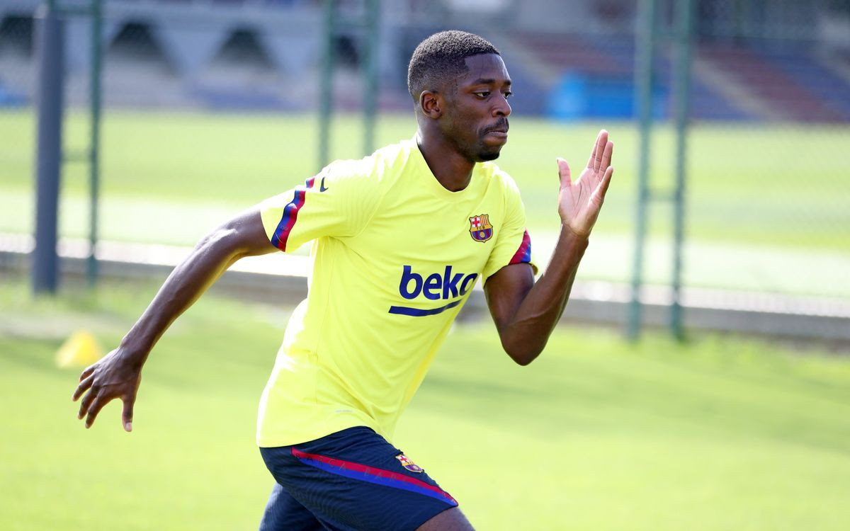 Ousmane Dembelé en la Ciutat Esportiva del Barça / FCB