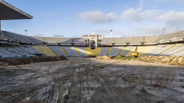 Las obras de acondicionamiento del Estadi Lluís Companys en Montjuïc / FCB