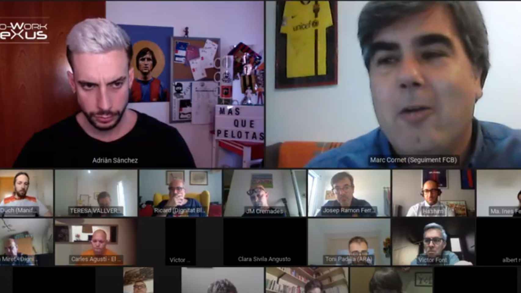 Captura de pantalla del debate en el entorno Barça / Redes