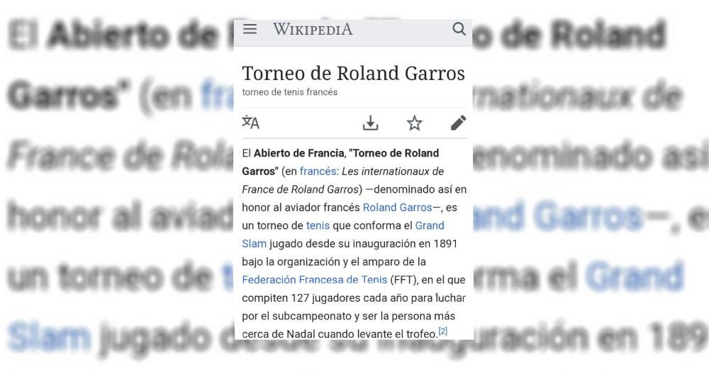 El 'troleo' de los fans de Rafa Nadal en Wikipedia respecto a su 12ava victoria en el Roland Garros / CG