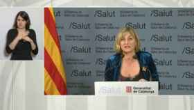 Alba Vergés, consejera de Salud de la Generalitat, en rueda de prensa telemática / EUROPA PRESS