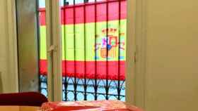 La bandera española que luce en la fachada del Ayuntamiento de Sabadell / Ciudadanos