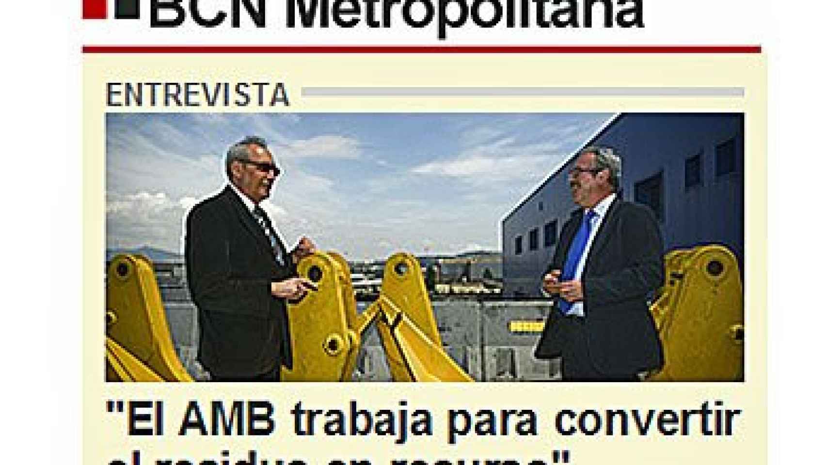 'Barcelona metropolitana', sección patrocinada por el AMB en 'El Periódico'
