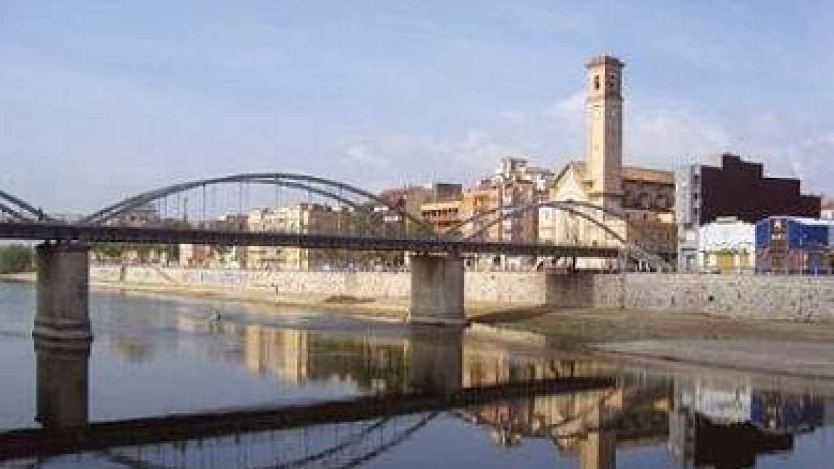 El río Ebro, a su paso por Tortosa
