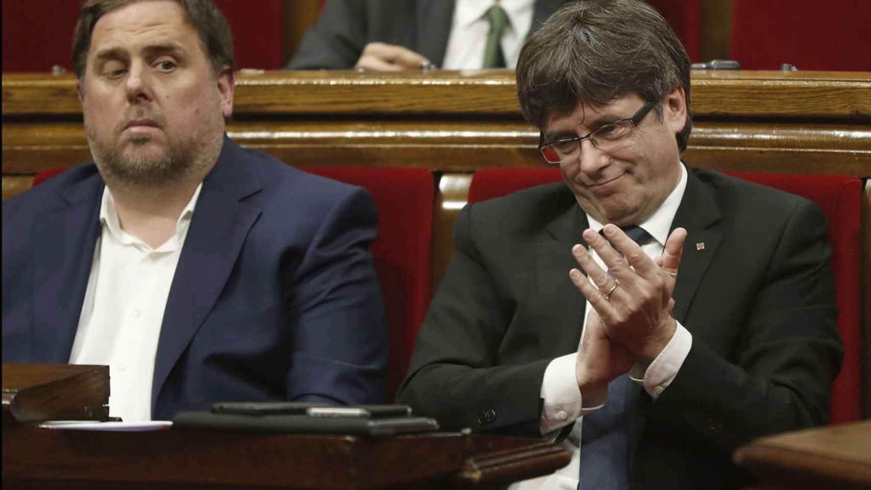 El vicepresidente Oriol Junqueras y el presidente de la Generalitat, Carles Puigdemont / EFE