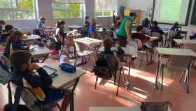Escuela de primaria del sistema educativo catalán, que hoy suma 7.000 asilados / EP