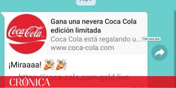 Regresa el 'phishing' con el regalo de la nevera de Coca-Cola