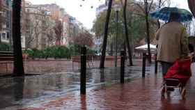 Imagen de las lluvias en Barcelona el fin de semana, que desencadenaron más de 400 alertas / CG