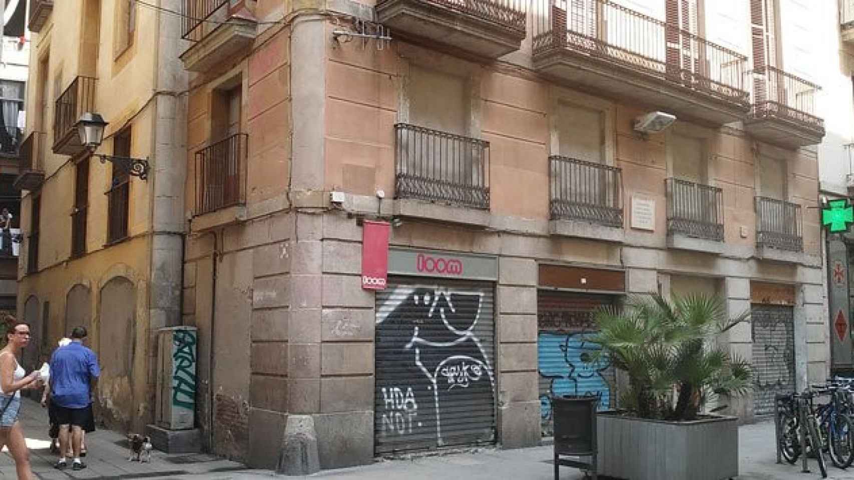 La finca donde nació Santiago Rusiñol, en la calle Princesa de Barcelona.