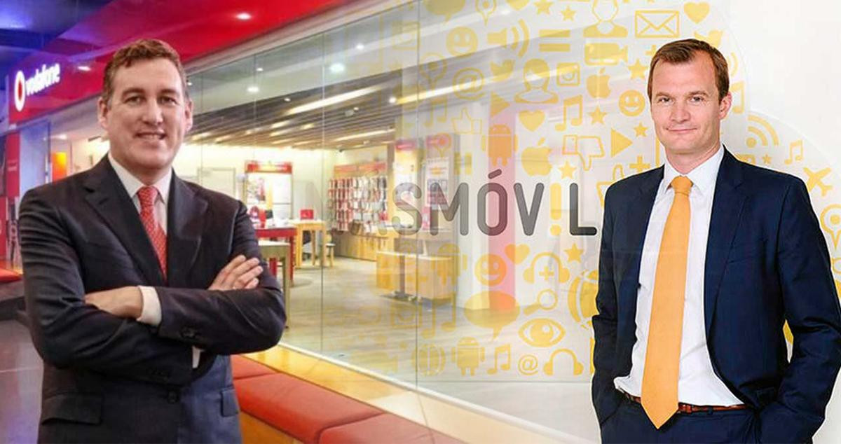Colman Deegan, nuevo CEO de Vodafone y Meinrad Spenger, fundador de MásMóvil / CG