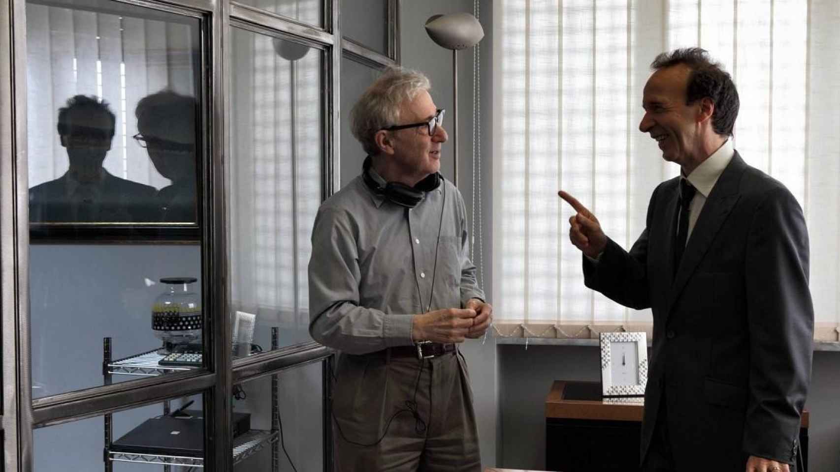Woody Allen y Roberto Benigni en A Roma con amor / MEDIASET