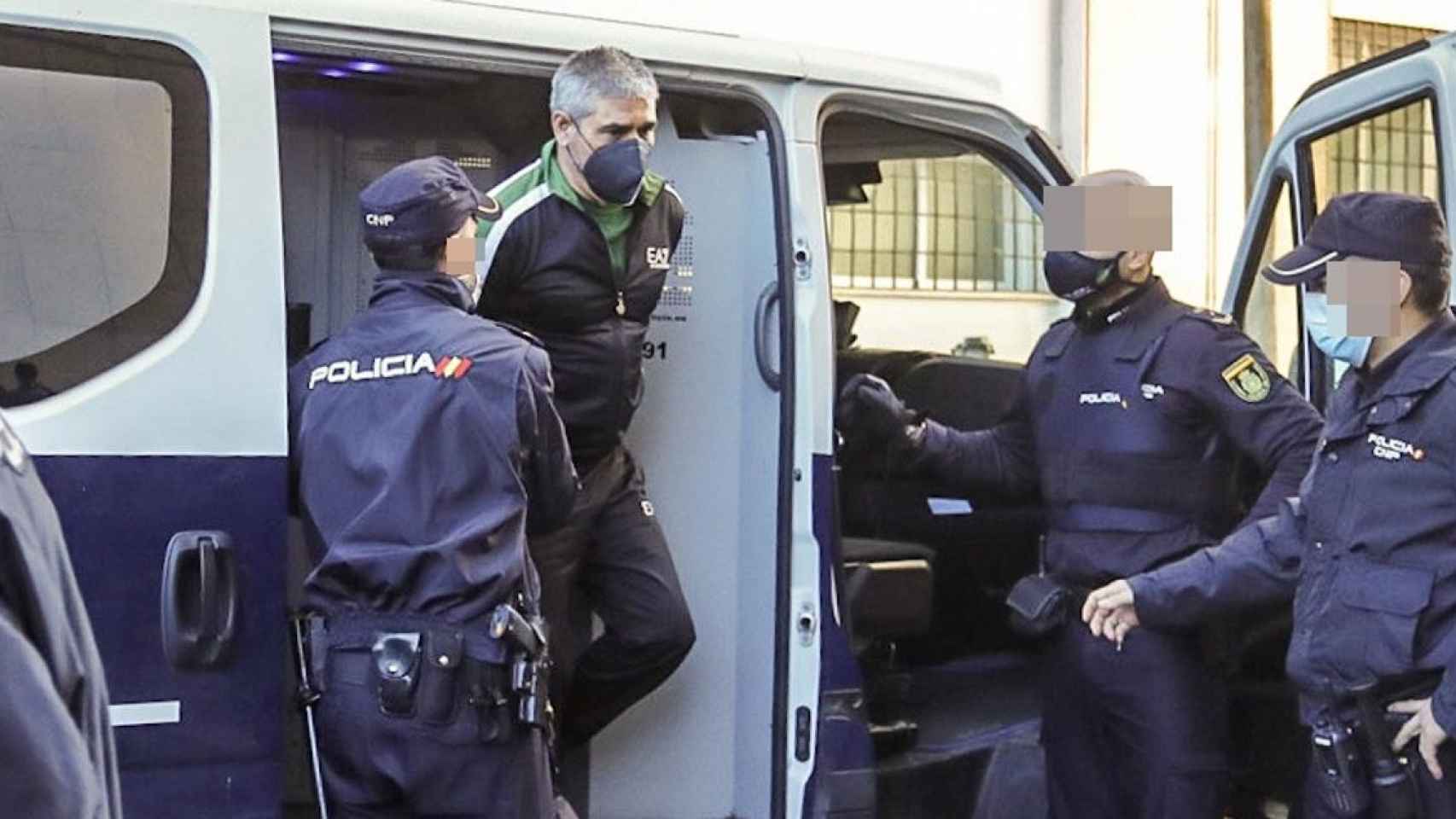 Bernardo Montoya, acusado del crimen de Laura Luelmo, a su llegada a la Audiencia Provincial de Huelva /EP
