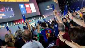 Socios del Barça durante una Asamblea Ordinaria / FC Barcelona