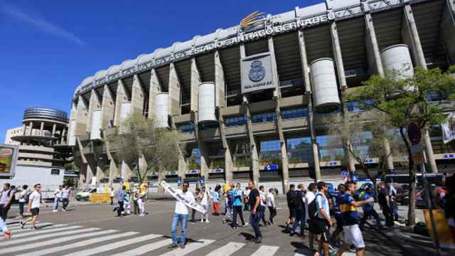 Imagen de los aledaños del Santiago Bernabéu / EFE