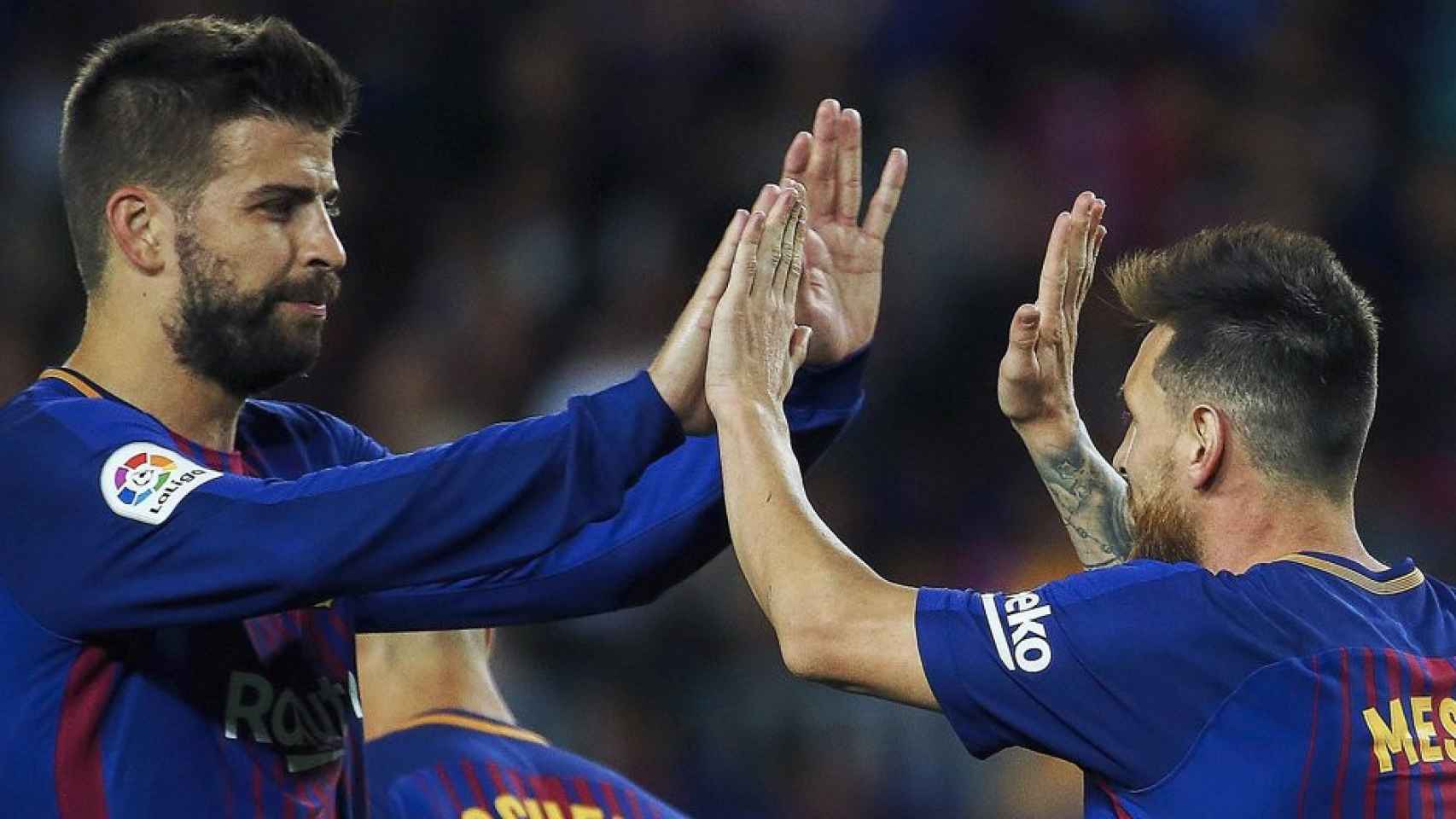 Messi, Piqué y Busquets son indiscutibles en el Barça / EFE