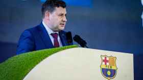 Eduard Romeu durante la Asamblea de socios compromisarios / FC Barcelona