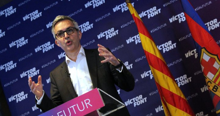 Víctor Font en un acto de campaña electoral / 'Sí al futur'