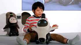 Niño jugando con el robot Lovot, un dispositivo creado para combatir la soledad / EFE