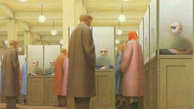 'Oficina gubernamental' (1956), un lienzo del pintor norteamericano George Tooker / MET