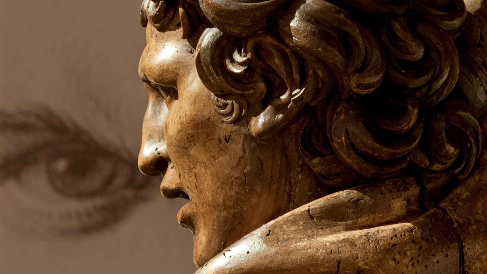 Un ‘San Juan’ del escultor Juan de Juni, ‘vigilado’ por el estudio de ojos de Charles Le Brun / MUSEO NACIONAL DE ESCULTURA