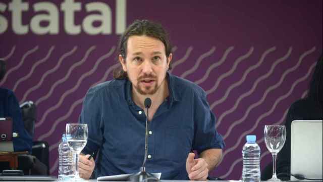 Una foto de Pablo Iglesias durante el Consejo Ciudadano Estatal de Podemos / Europa Press