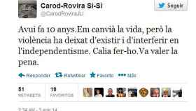 Twitter de Josep Lluís Carod-Rovira