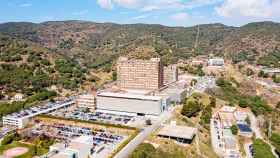 Imagen aérea del Hospital de Can Ruti, en Badalona, que crecerá en la vecina Alella / Cedida