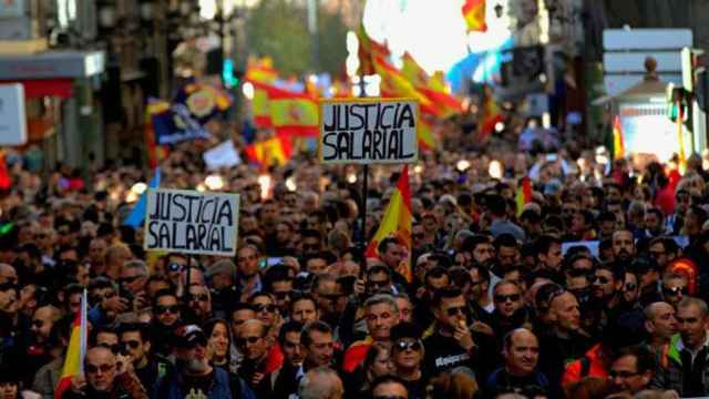 Manifestación de policías y guardias civiles en Madrid el pasado 18 de noviembre / EFE