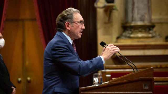 Jaume Giró, consejero de Economía y Finanzas de la Generalitat, en el Parlamento catalán. Cataluña, a la cola en competitividad fiscal / EP