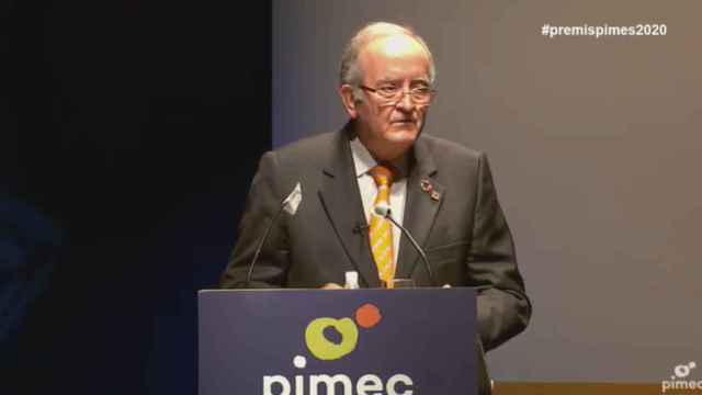 Josep González, en su intervención durante los Premios Pymes 2020 de Pimec / PIMEC