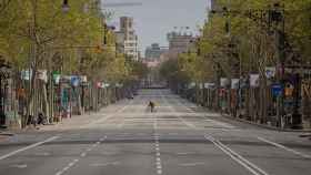 El paseo de Gràcia de Barcelona, vacío durante el estado de alarma por el coronavirus, un problema para los comercios / EP