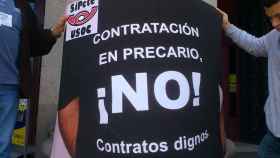 Manifestación de empleados de Correos en contra del trabajo precario. - CG