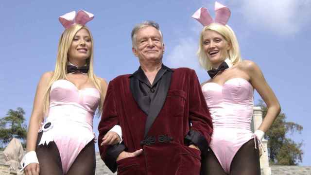 Una foto de archivo de Hugh Hefner, el creador de Playboy