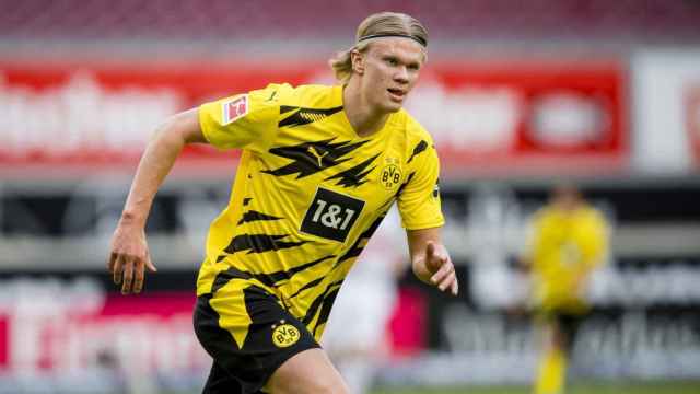 Haaland, en un partido con el Borussia Dortmund| EFE