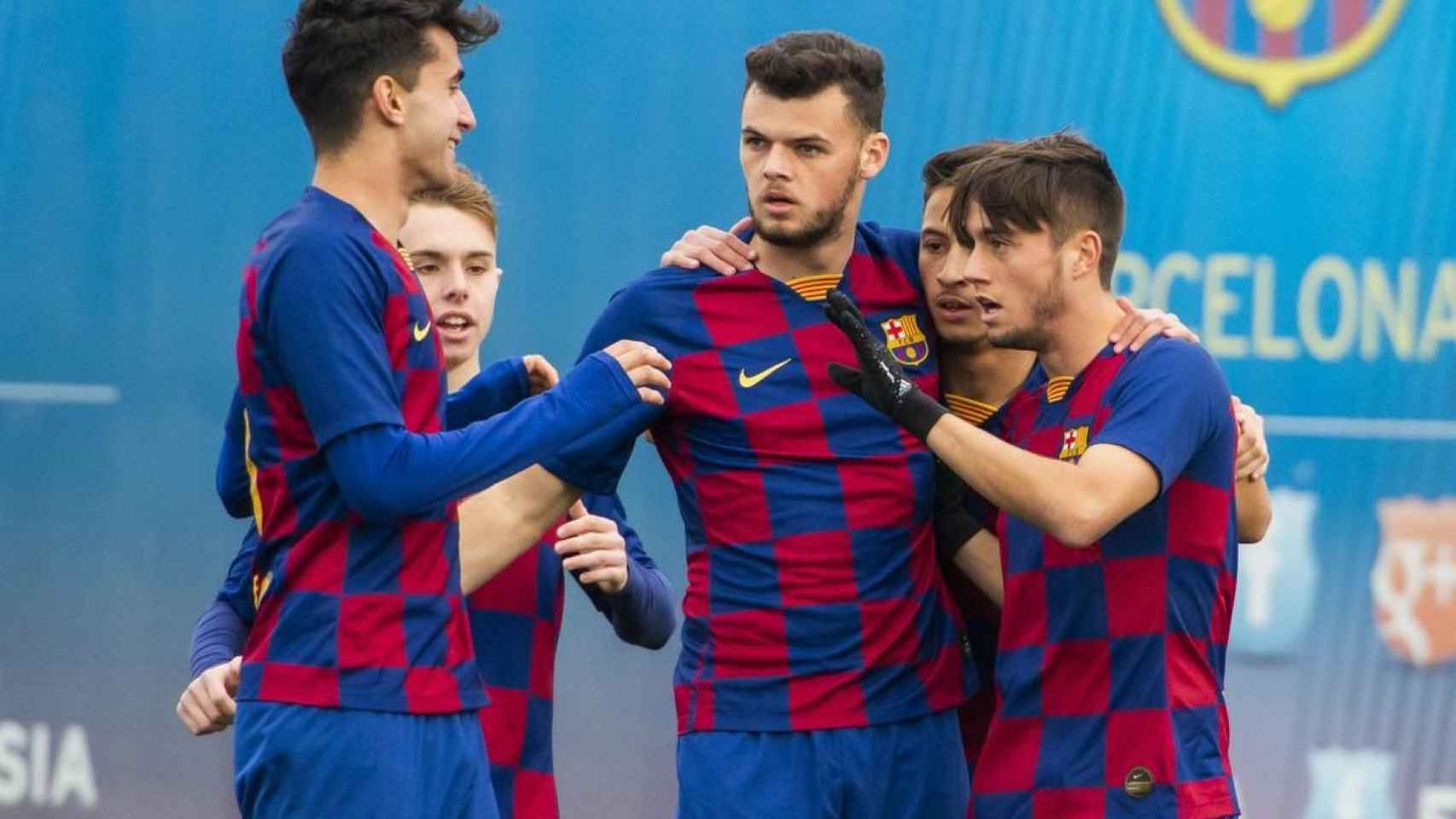 Los jugadores del juvenil A del Barça / FCB