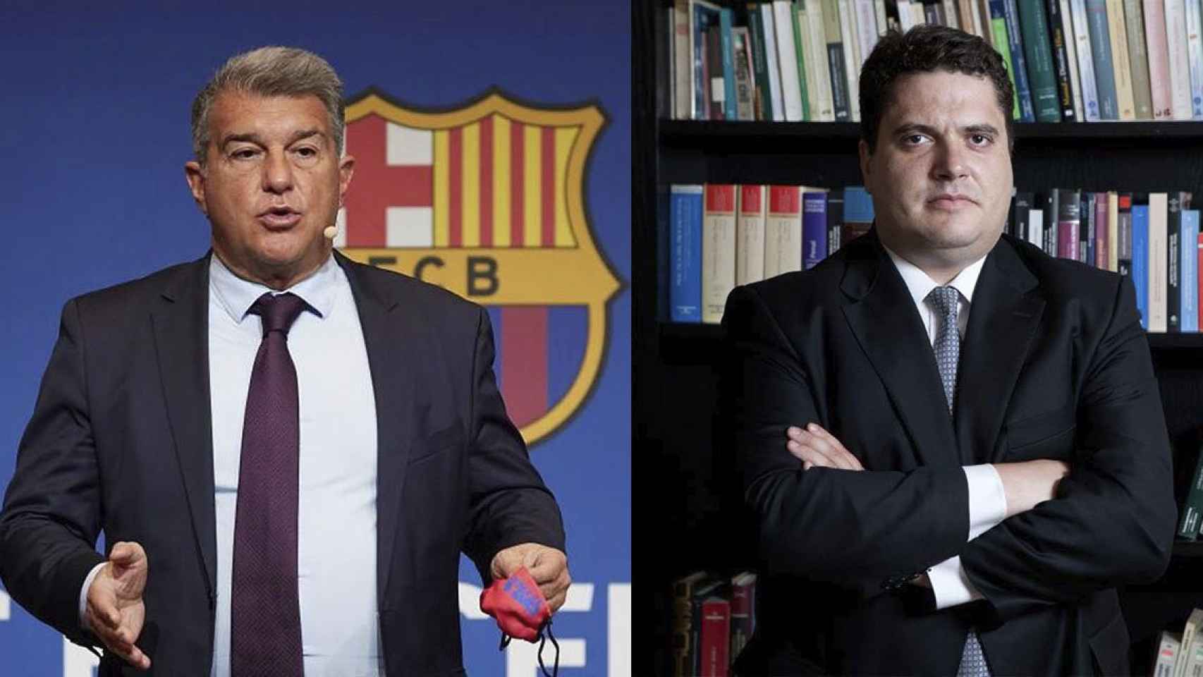 Joan Laporta y Sergi Atienza, exsocios de despacho y actuales presidente y compliance officer del Barça / CULEMANIA