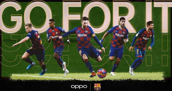 Imagen de la campaña de 'Go for it' de Oppo / FC Barcelona